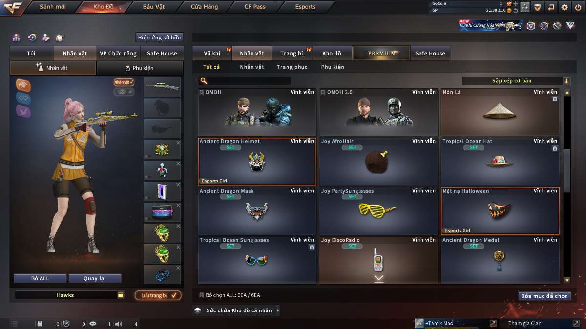 shop acc cf uy tin gia re